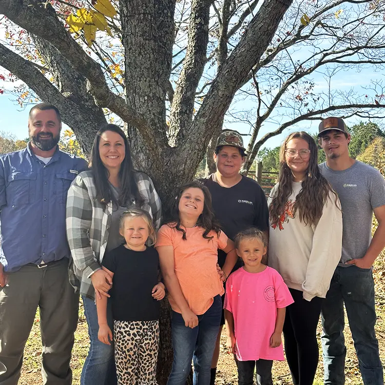 The Hall family. David, Cynthia, Sawyer, Caitlyn, Caroline, Audra, Bethaney, and Braxton.